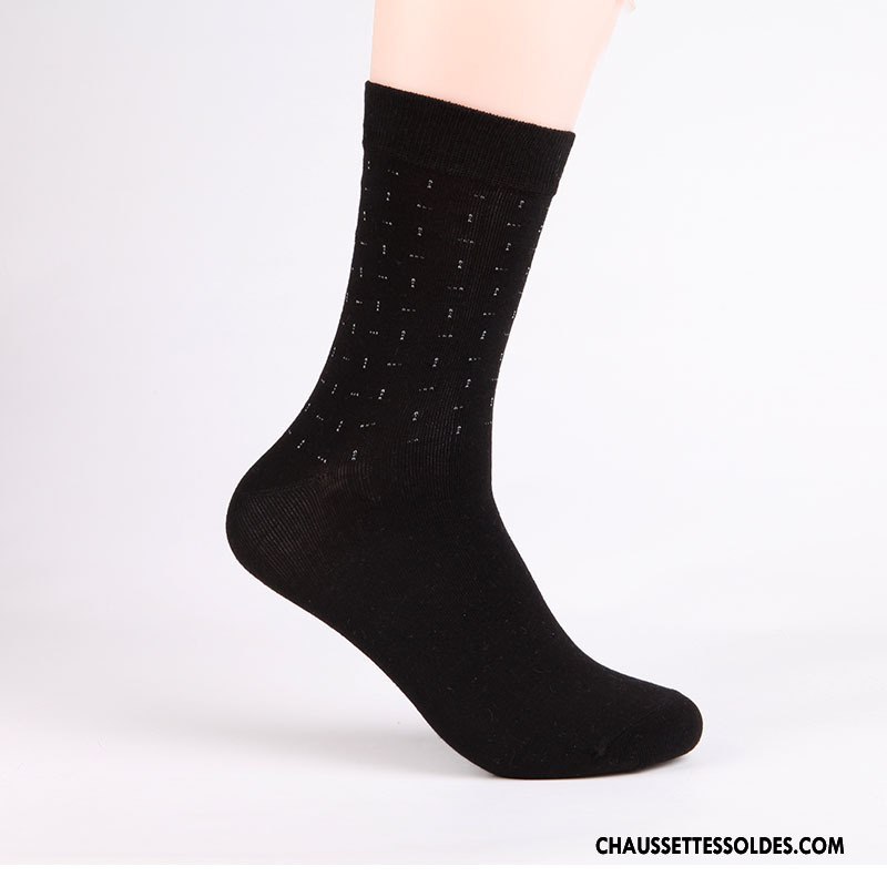 Chaussettes Mi Hautes Homme Renforcé Losange Milieu 100% Coton De Travail Offre Spéciale Gris