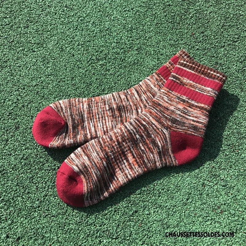 Chaussettes Mi Hautes Homme Renforcé Mouvement L'automne Nouvelles Arrivées Hiver Milieu Noir