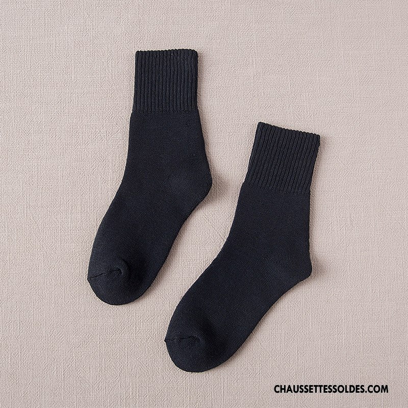 Chaussettes Mi Hautes Homme Renforcé Nouvelles Arrivées Terry Milieu Thermiques Chaussettes En Coton Marron / Brun