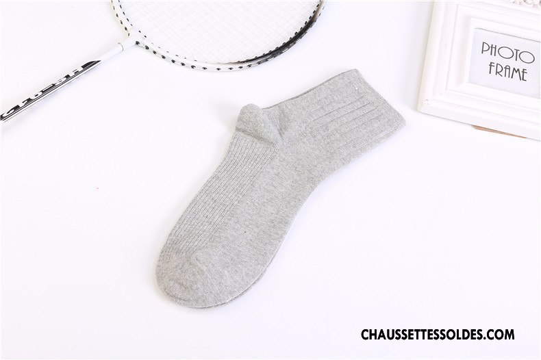 Chaussettes Mi Hautes Homme Renforcé Respirant Thermiques Matelassé L'automne Confortable Gris