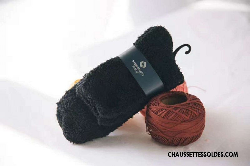 Chaussettes Mi Hautes Homme Renforcé Thermiques Serviette Pure Bleu