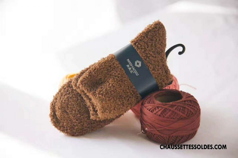 Chaussettes Mi Hautes Homme Renforcé Thermiques Serviette Pure Bleu