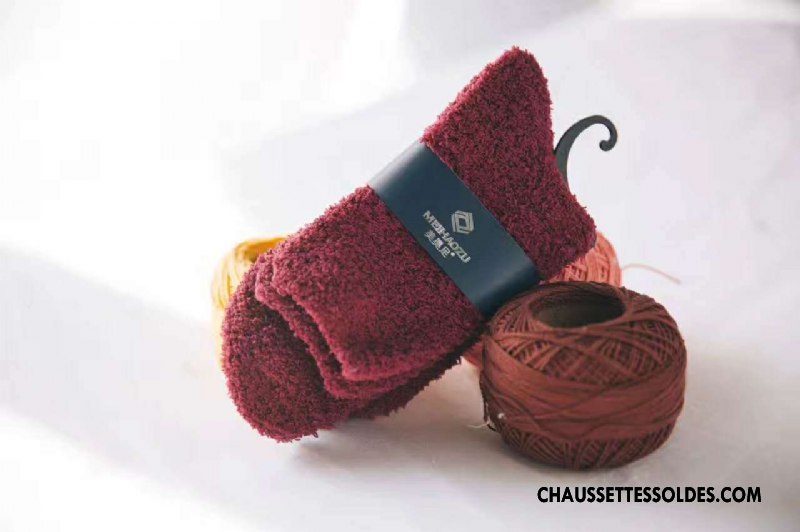 Chaussettes Mi Hautes Homme Renforcé Thermiques Serviette Pure Bleu