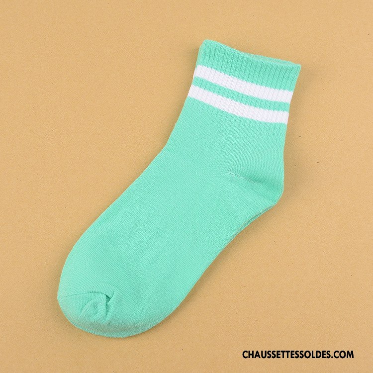 Chaussettes Mi Hautes Homme Respirant Casual L'automne Le Nouveau Chaussettes En Coton Milieu Bleu