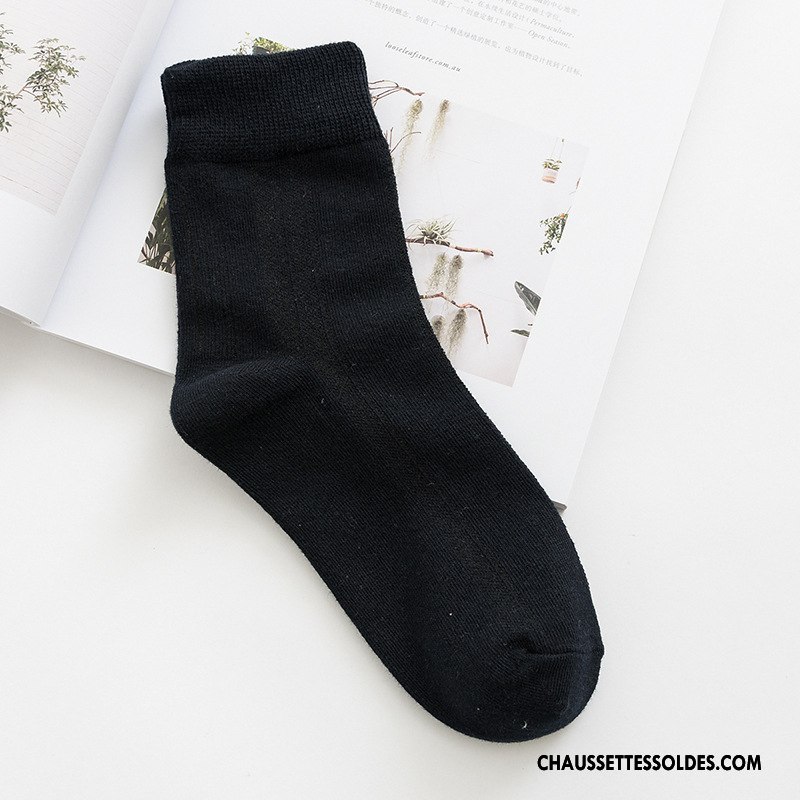 Chaussettes Mi Hautes Homme Respirant Printemps Anti-odeur Adulte Tous Les Assortis Légère Vert Foncé