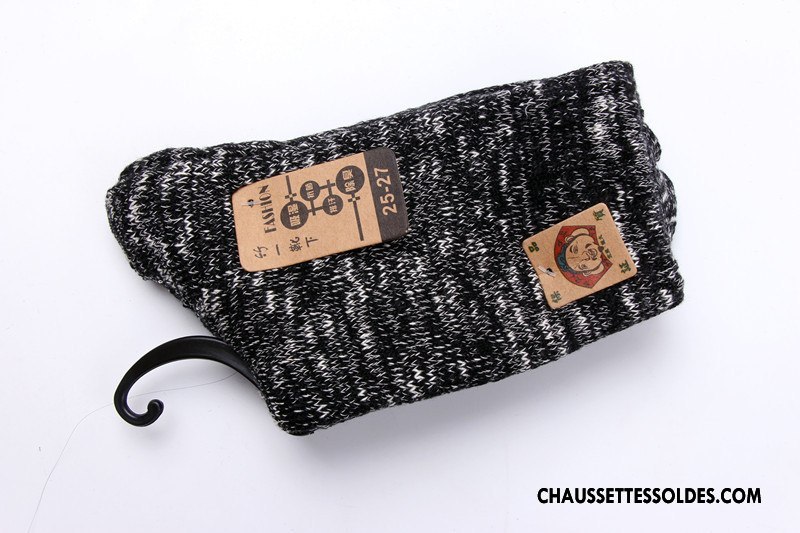 Chaussettes Mi Hautes Homme Serviette Absorber La Sueur Hiver Thermiques Chaussette Longue Terry Vert