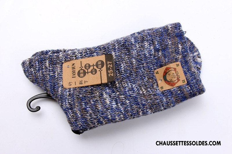 Chaussettes Mi Hautes Homme Serviette Absorber La Sueur Hiver Thermiques Chaussette Longue Terry Vert
