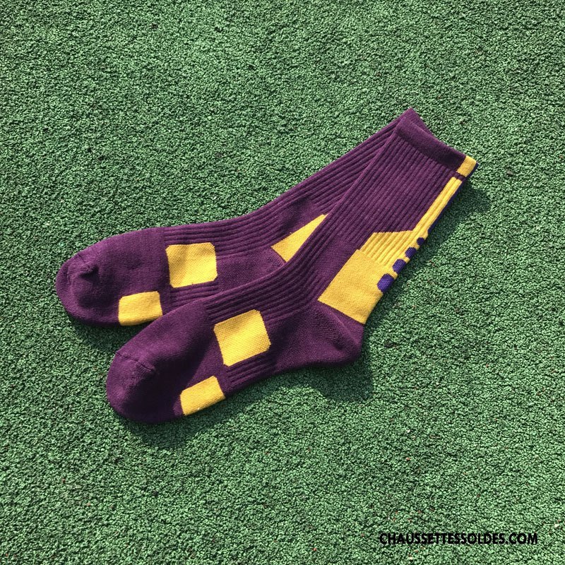 Chaussettes Mi Hautes Homme Serviette Terry Nouvelles Arrivées Mouvement Bleu