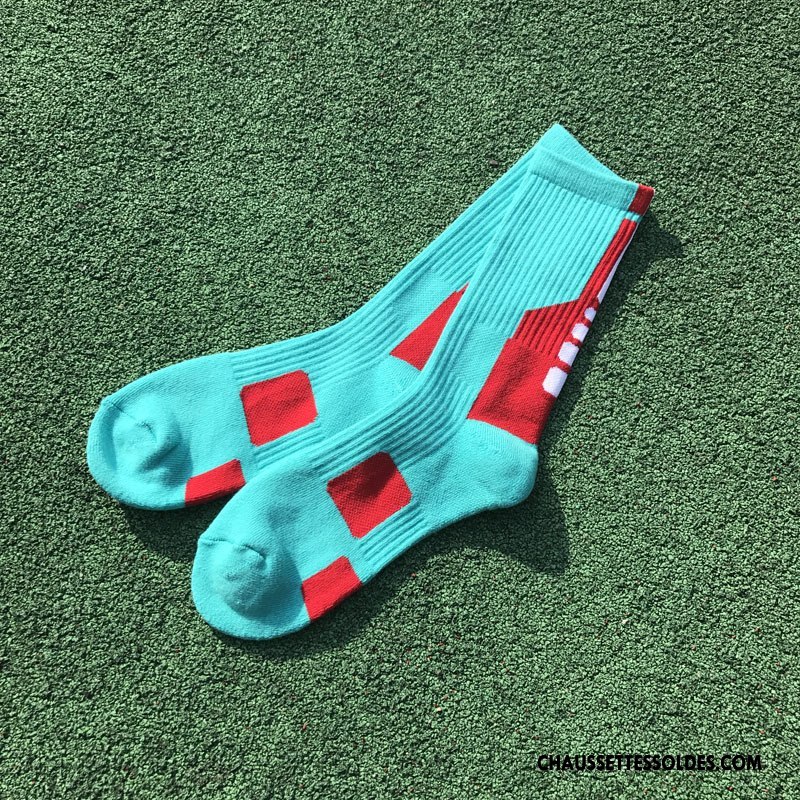 Chaussettes Mi Hautes Homme Serviette Terry Nouvelles Arrivées Mouvement Bleu