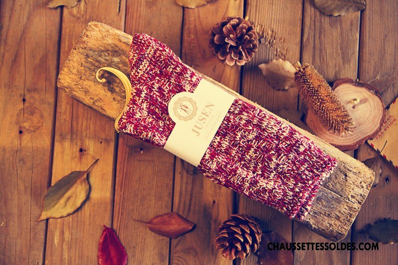 Chaussettes Mi Hautes Homme Style National Lovers Tendance Femme 100% Coton Bordeaux