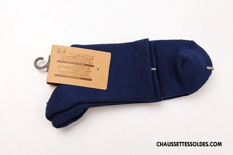 Chaussettes Mi Hautes Homme Terry Escalade Randonnée Running Mouvement Renforcé Noir