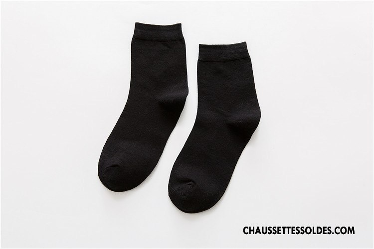 Chaussettes Mi Hautes Homme Toutes Les Saisons De Travail Chaussettes En Coton Chaussette Courte Coton Bio Tous Les Assortis Pure Gris