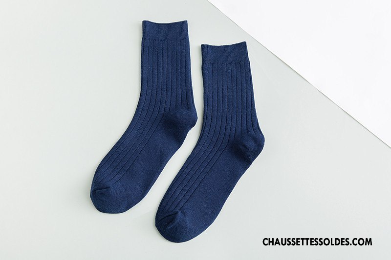 Chaussettes Mi Hautes Homme Toutes Les Saisons Matelassé Anti-odeur Absorber La Sueur De Travail Milieu Or