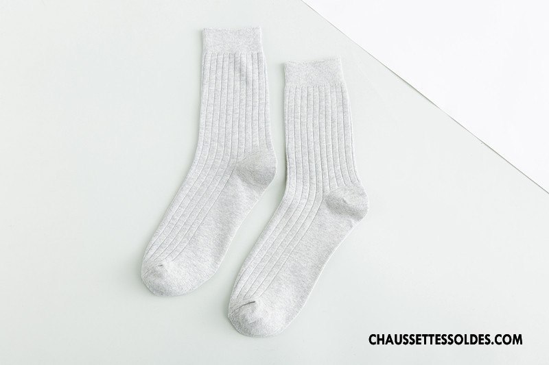 Chaussettes Mi Hautes Homme Toutes Les Saisons Matelassé Anti-odeur Absorber La Sueur De Travail Milieu Or