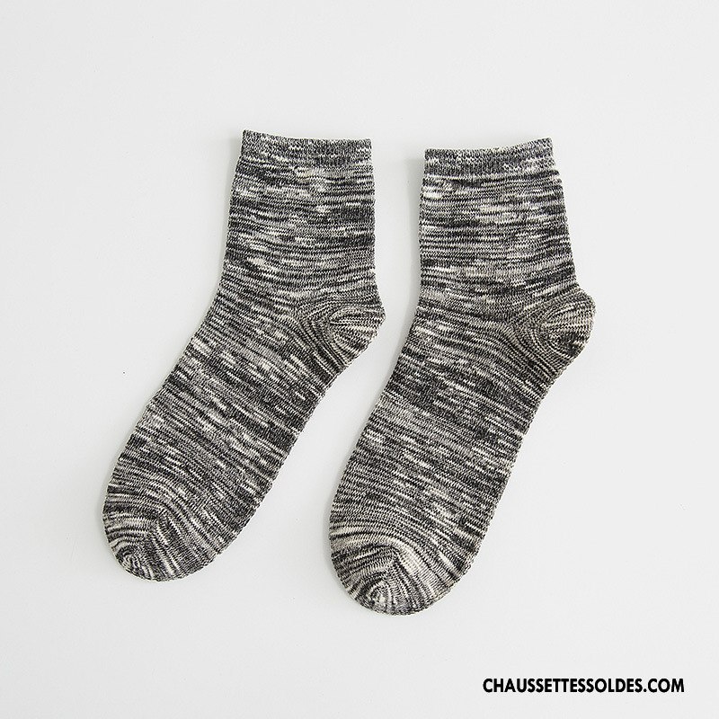 Chaussettes Mi Hautes Homme Yarn 100% Coton Bambou Le Nouveau Casual Milieu Bleu