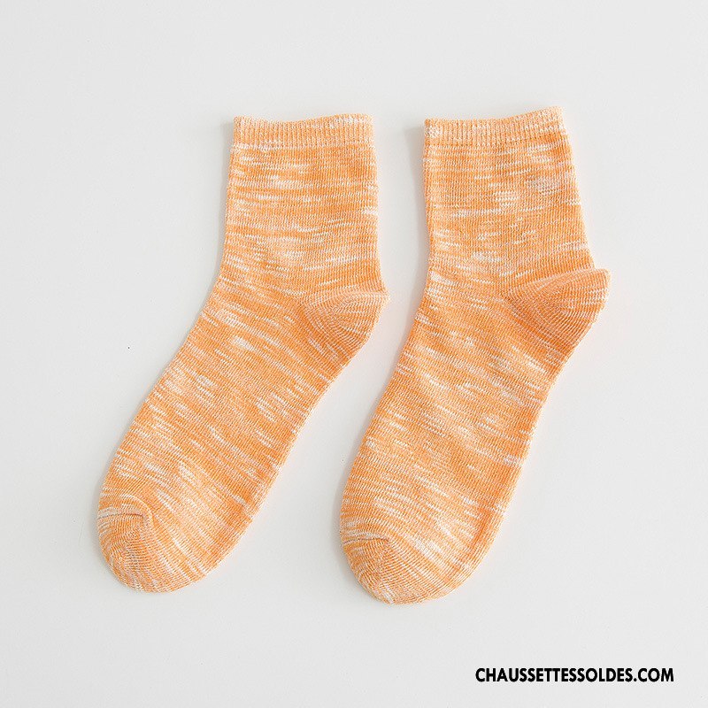 Chaussettes Mi Hautes Homme Yarn 100% Coton Bambou Le Nouveau Casual Milieu Bleu