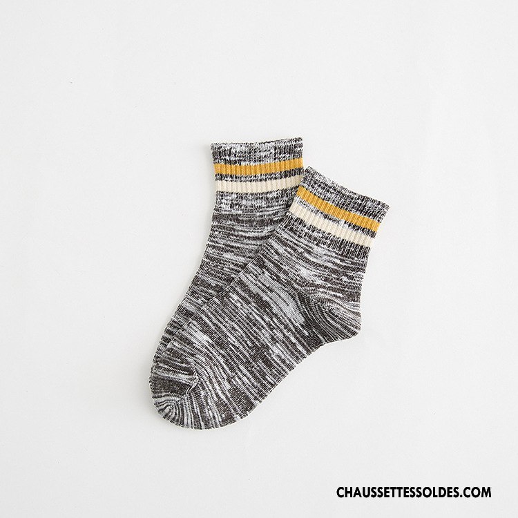 Chaussettes Mi Hautes Homme Yarn Nouvelles Arrivées Milieu Bambou Classique Bleu