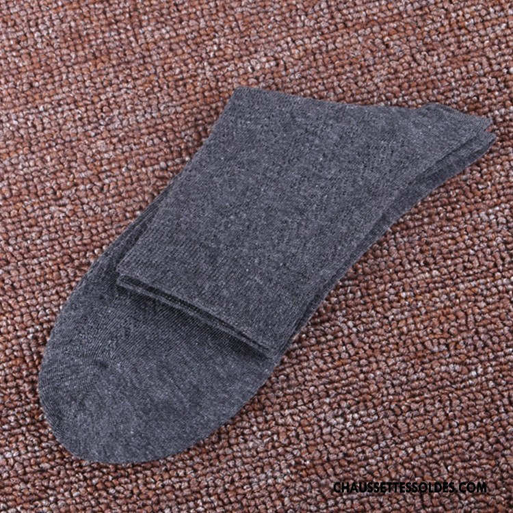 Chaussettes Mi Hautes Homme Été Le Nouveau Engrener Respirant Chaussette De Noël Milieu Blanc