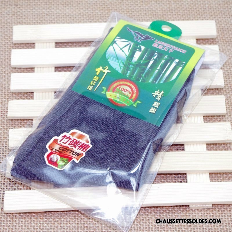Chaussettes Mi Hautes Homme Été Printemps Légère Milieu Pure Gris