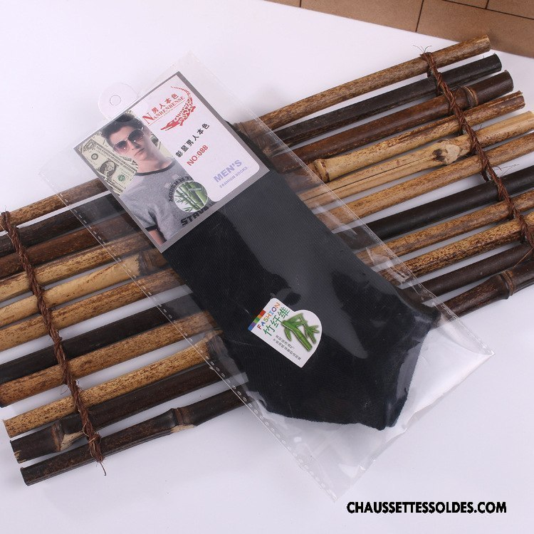 Chaussettes Mi Hautes Homme Été Printemps Légère Milieu Pure Gris
