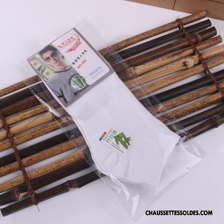 Chaussettes Mi Hautes Homme Été Printemps Légère Milieu Pure Gris