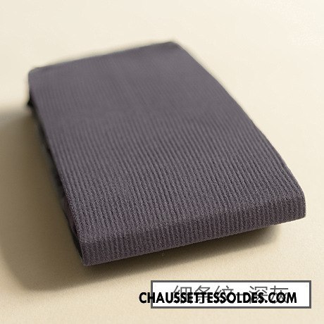 Collant Femme Charme Chaussette De Noël Mince Printemps Rayé Milieu Bleu