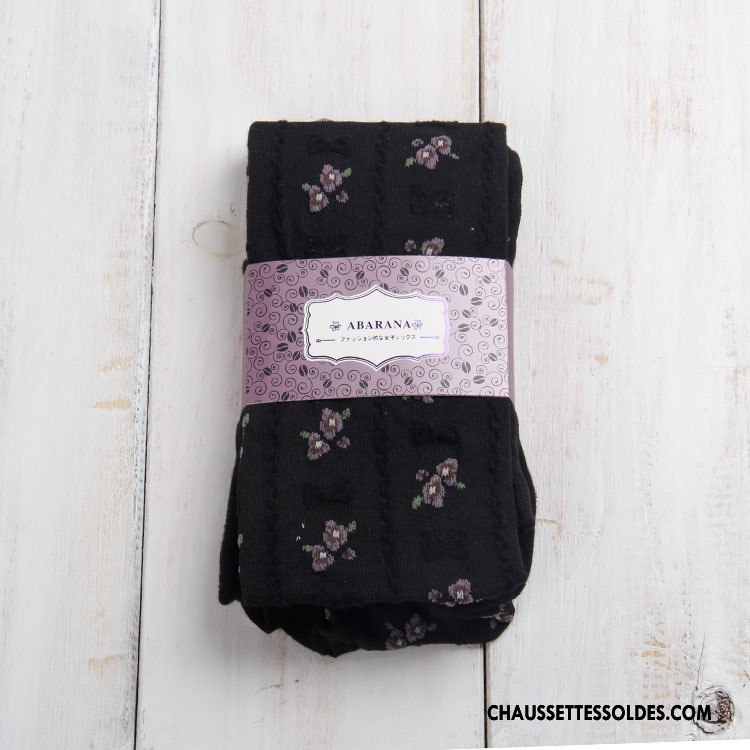 Collant Femme Floral Pantalon Beaux 100% Coton Beaucoup Collant Panty Rose