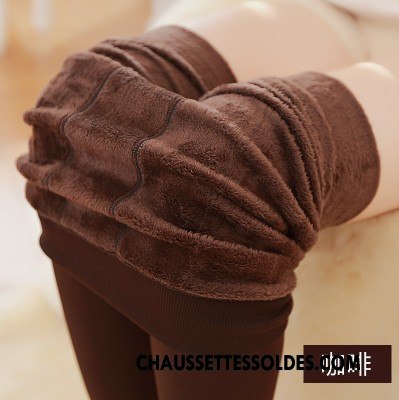 Collant Femme Grande Taille Hiver Plus De Velours Guêtres Leggings Thermiques Outwear Bleu