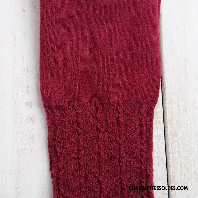 Collant Femme Guêtres Collant Panty 100% Coton Creux Guipure L'automne Chaussette Marron / Brun