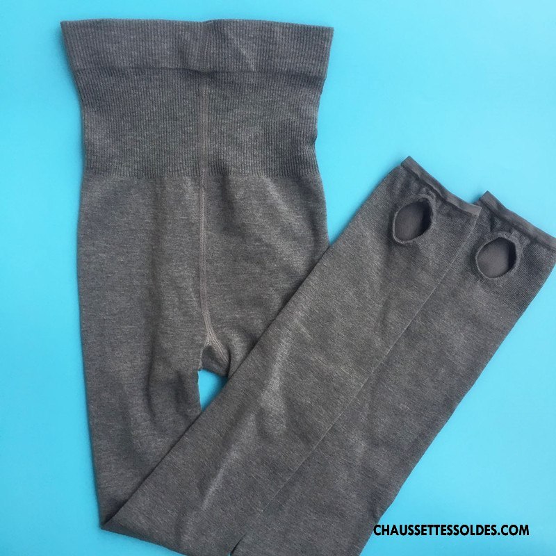 Collant Femme Guêtres Leggings Mince Légèrement Printemps L'automne Dame Gris