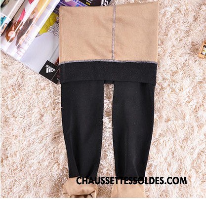 Collant Femme Hiver Collants Modèles Féminins L'automne Renforcé Couche Double Bleu