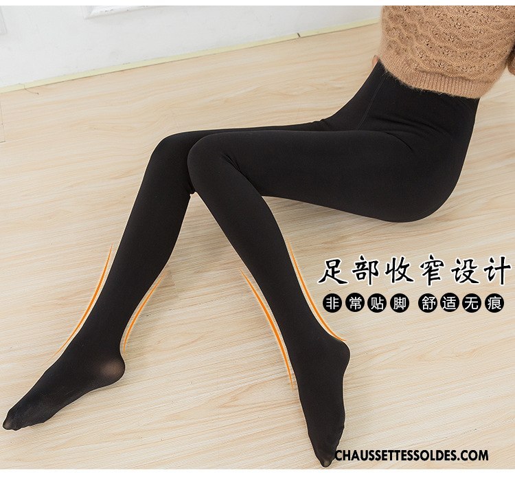 Collant Femme Hiver Moulant Plus De Velours Renforcé Outwear Guêtres Leggings Noir