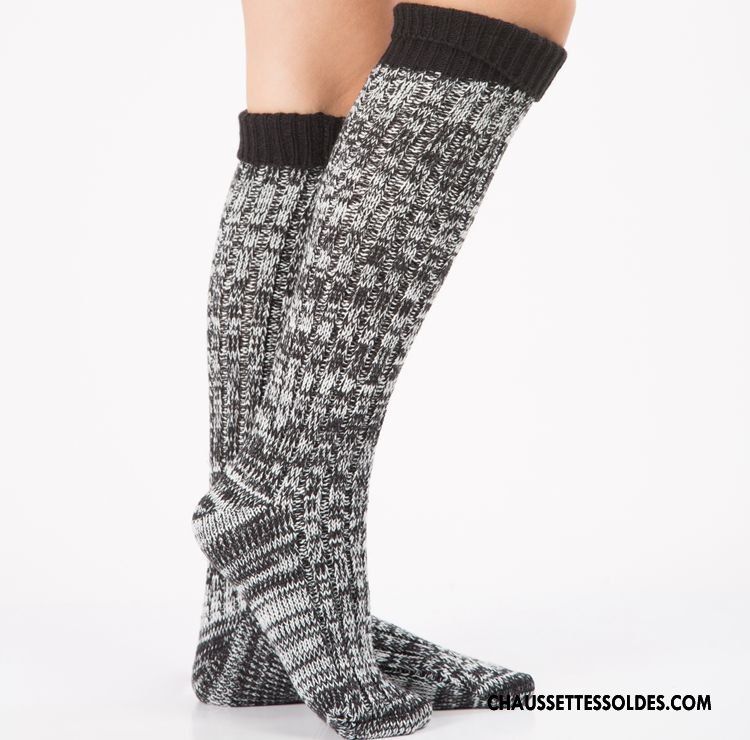 Collant Femme Le Nouveau Intérieur Adulte Chaussette Europe Couleurs Mixtes Bordeaux