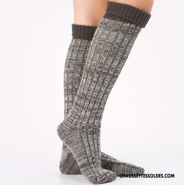 Collant Femme Le Nouveau Intérieur Adulte Chaussette Europe Couleurs Mixtes Bordeaux