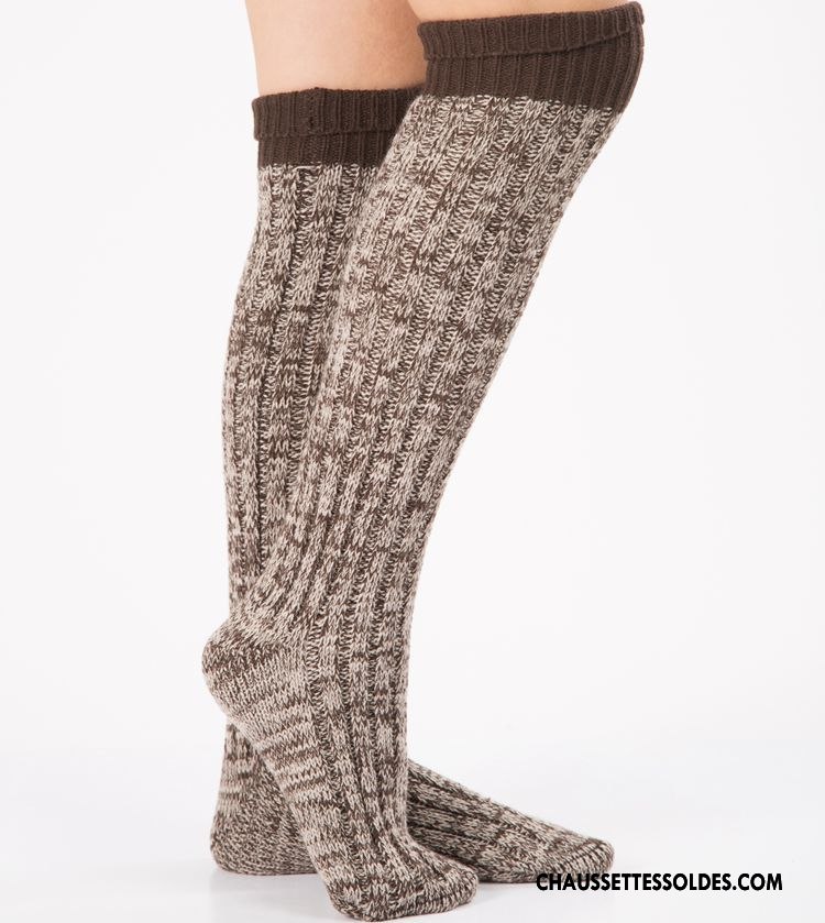 Collant Femme Le Nouveau Intérieur Adulte Chaussette Europe Couleurs Mixtes Bordeaux