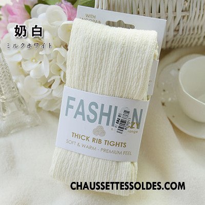 Collant Femme Leggings Chaussette En Maille Renforcé L'automne Fleurs Blanc
