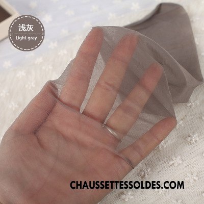 Collant Femme Mince Beige Sexy Transparent Chaussette Été Couleurs De Bonbons Coloré Blanc Noir