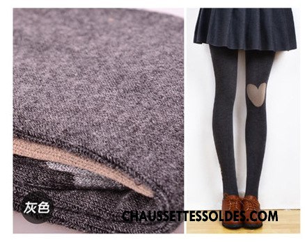 Collant Femme Petit Lapin Charmant Brodé Leggings Renforcé Noir