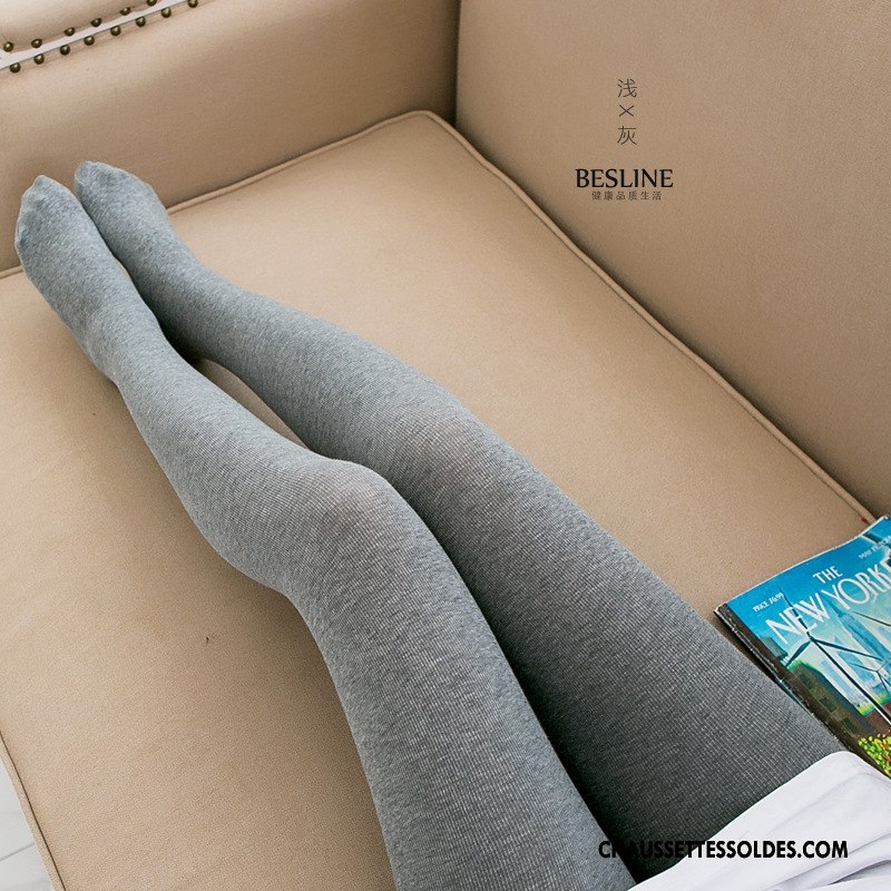 Collant Femme Printemps Couleur Outwear Matelassé Dame Guêtres Leggings Gris