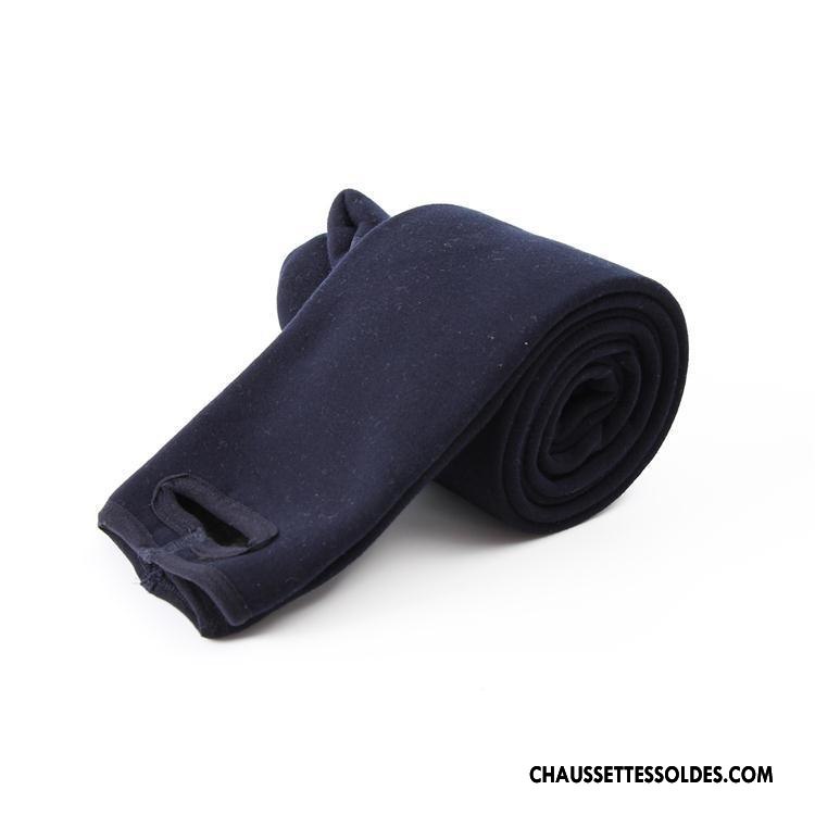 Collant Femme Thermiques Matelassé L'automne Guêtres Leggings Tous Les Assortis Plus De Velours Pure Gris Clair