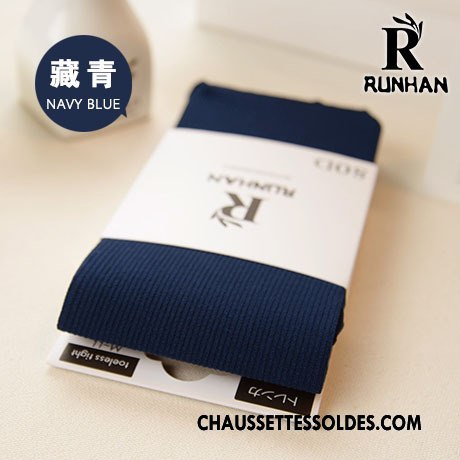 Collant Femme Velours Dame Leggings Rayé Chaussette De Noël Printemps Couleurs De Bonbons Bleu
