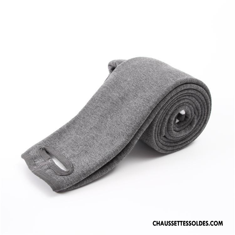 Collant Femme Yoga Dame Hiver Plus De Velours Thermiques L'automne Gris