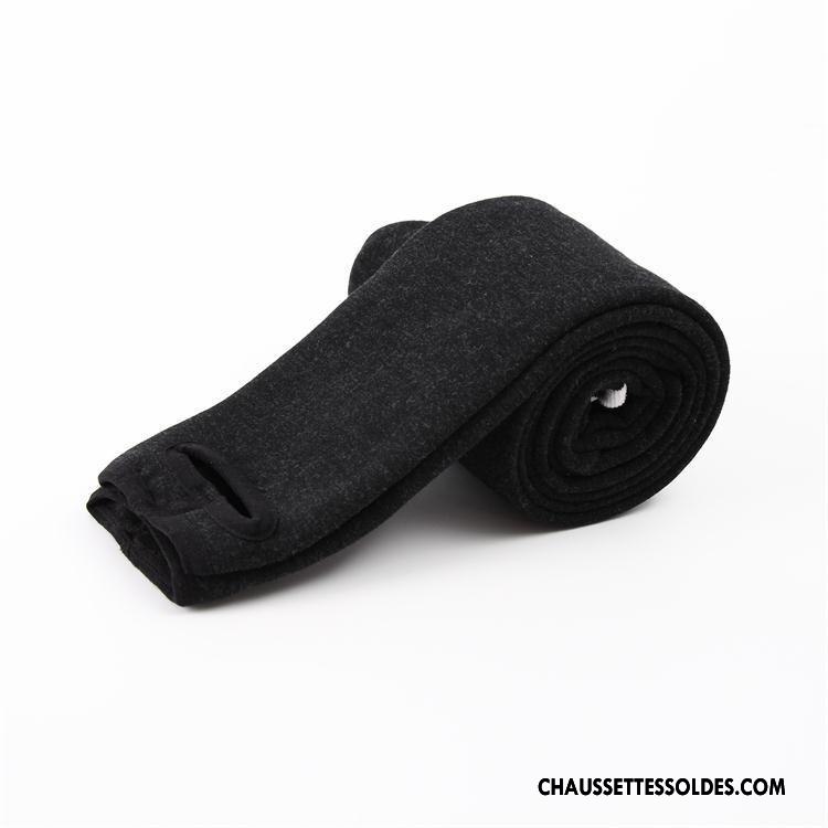 Collant Femme Yoga Dame Hiver Plus De Velours Thermiques L'automne Gris