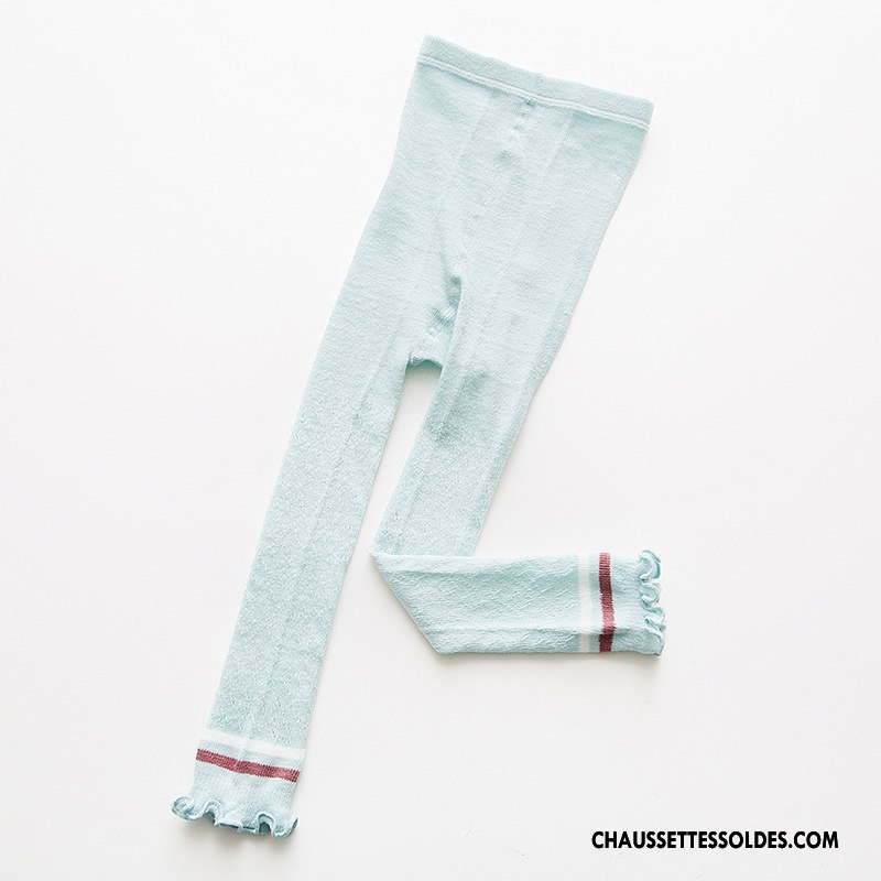 Collant Fille Bébé 100% Coton Guêtres Leggings Légère Collants Collant Panty Bleu Clair