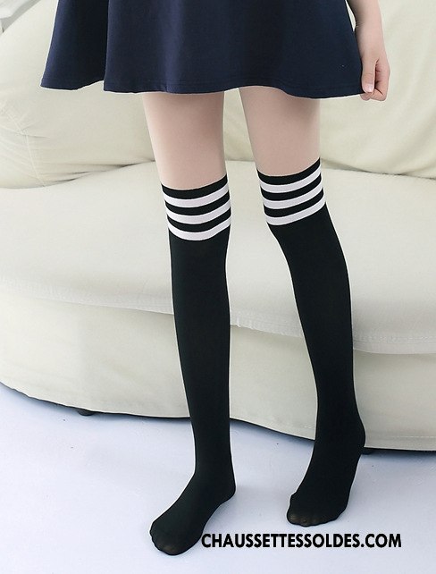 Collant Fille Charmant Chat Légère Printemps Milieu Enfant Blanc