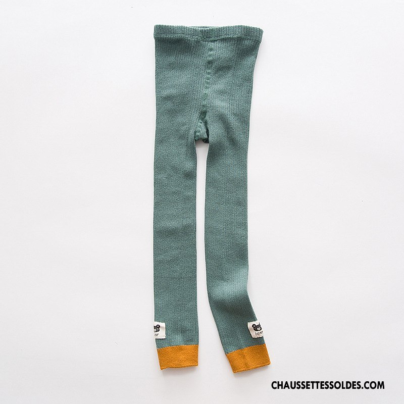 Collant Fille Charmant Enfant 100% Coton Femme Papillon Collant Panty Vert