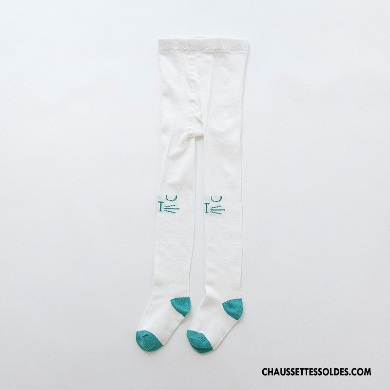 Collant Fille Chaussette Enfant Bébé Collant Panty Matelassé Dessin Animé Gris