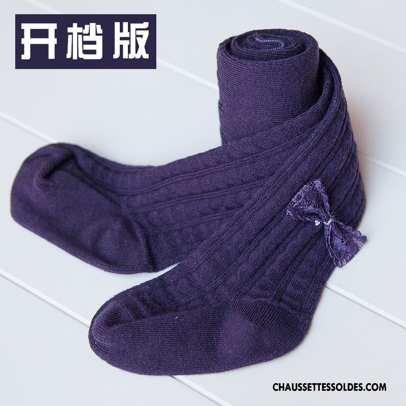 Collant Fille Collant Panty Bébé Papillon Matelassé L'automne Printemps Violet
