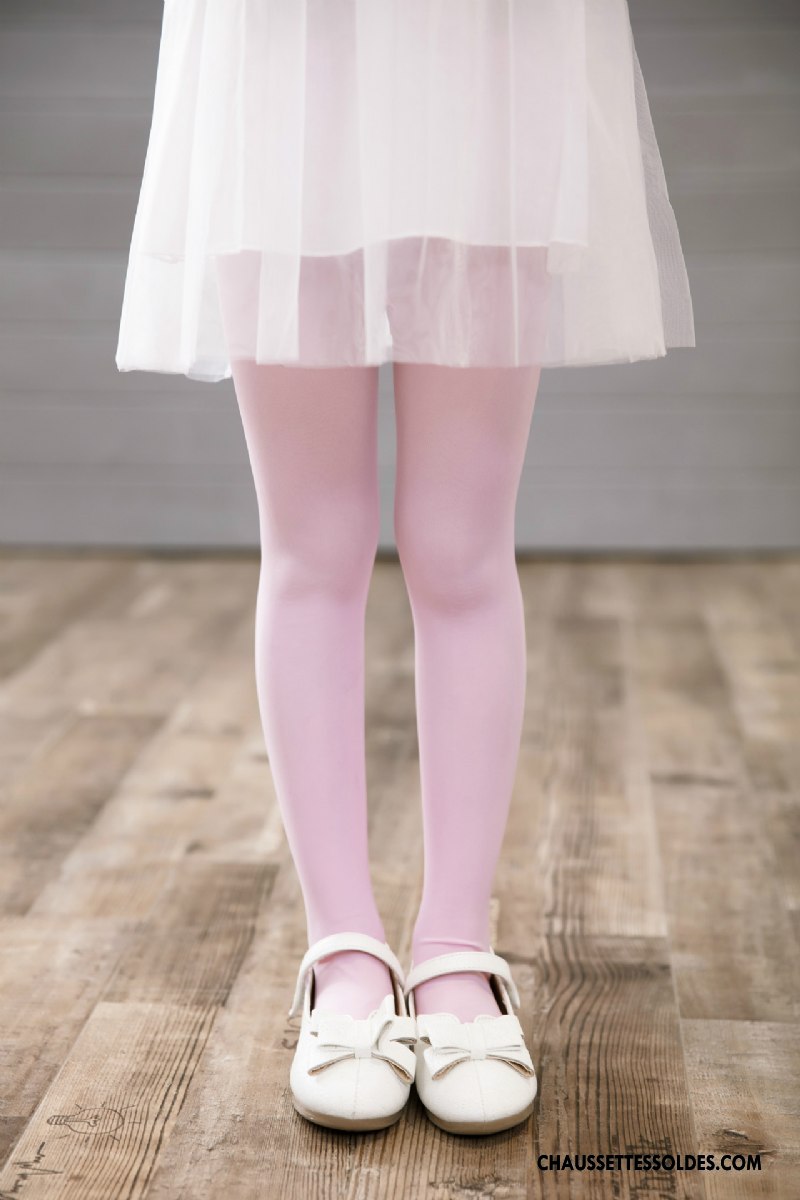 Collant Fille Collant Panty Danse Chaussette Soie De Glace Printemps Été Pure Blanc