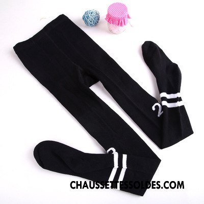Collant Fille Collant Panty Femme Tendance Numérique Printemps Chaussette Blanc Noir